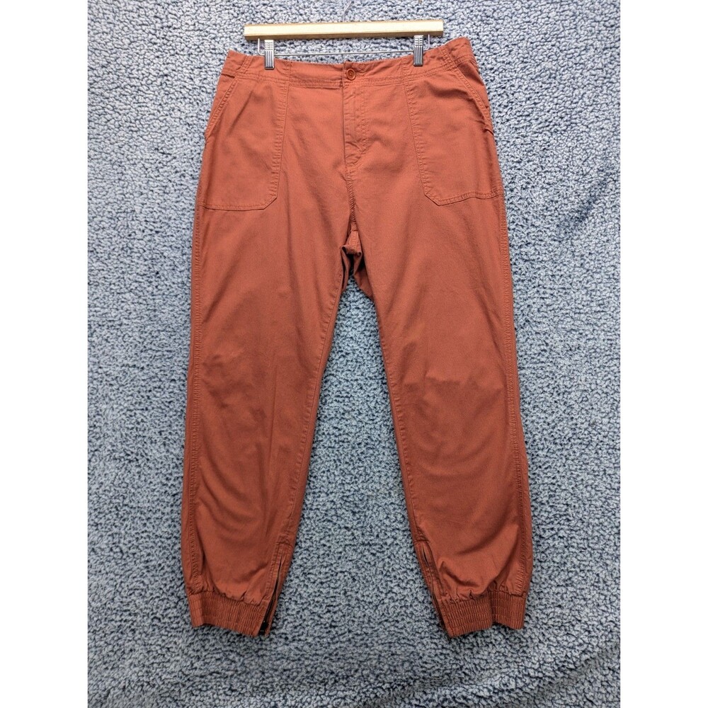 Pact Organic Cotton Pull On Jogger Pants Size XL Boho Casual Outdoor Orange